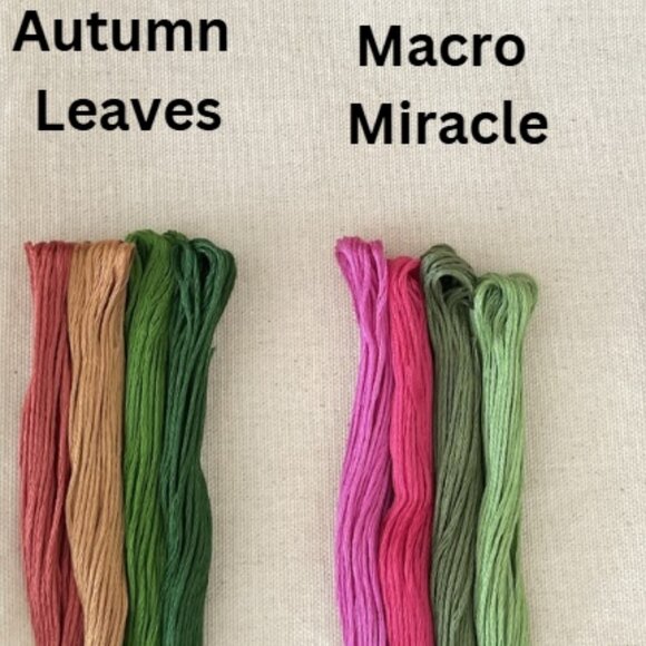 Hand Embroidered Wreath with Initial "A" - Picture 3 of 5